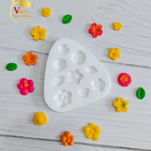9 in 1 Flower Silicone Mould