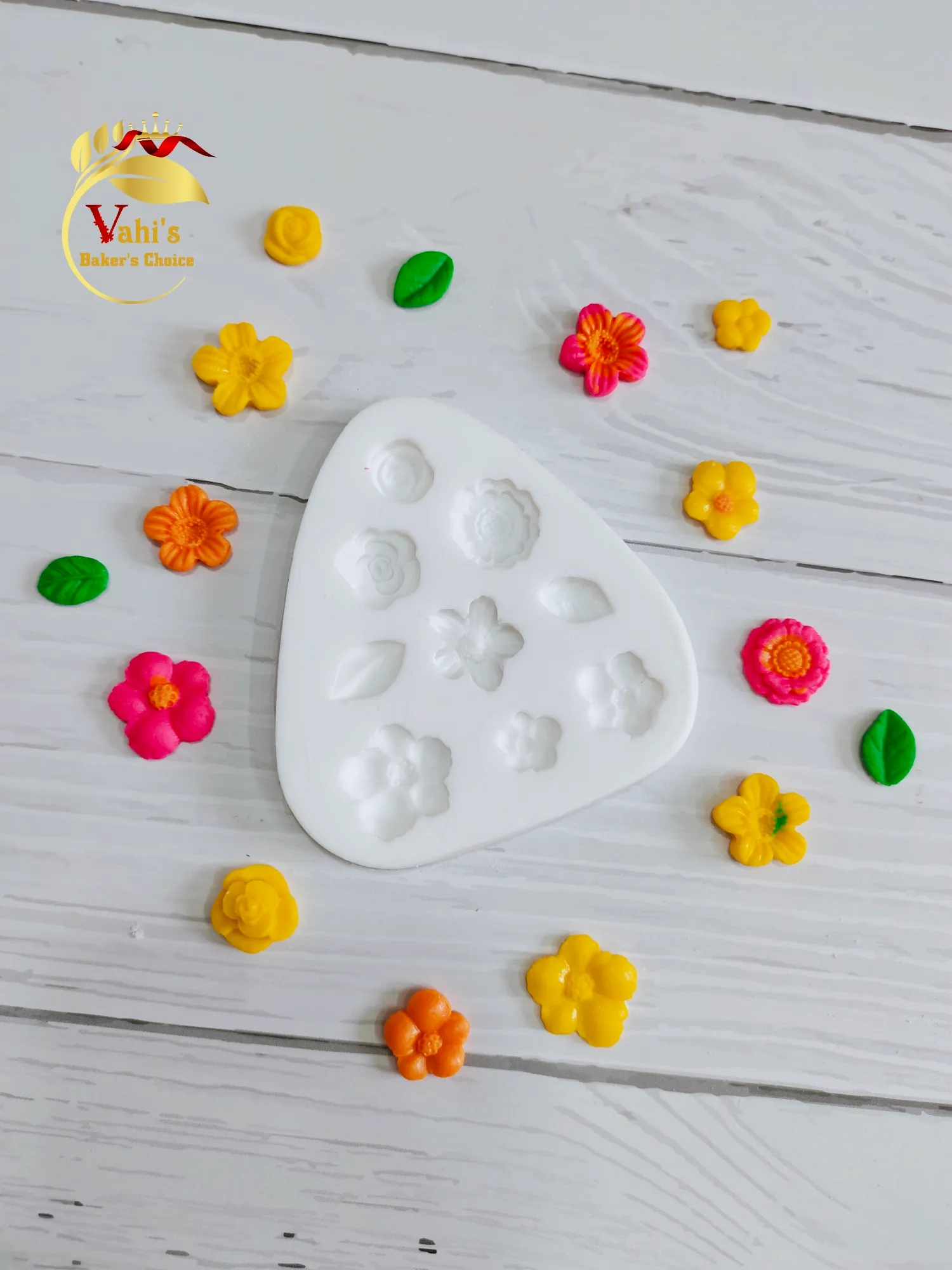 9 in 1 Flower Silicone Mould