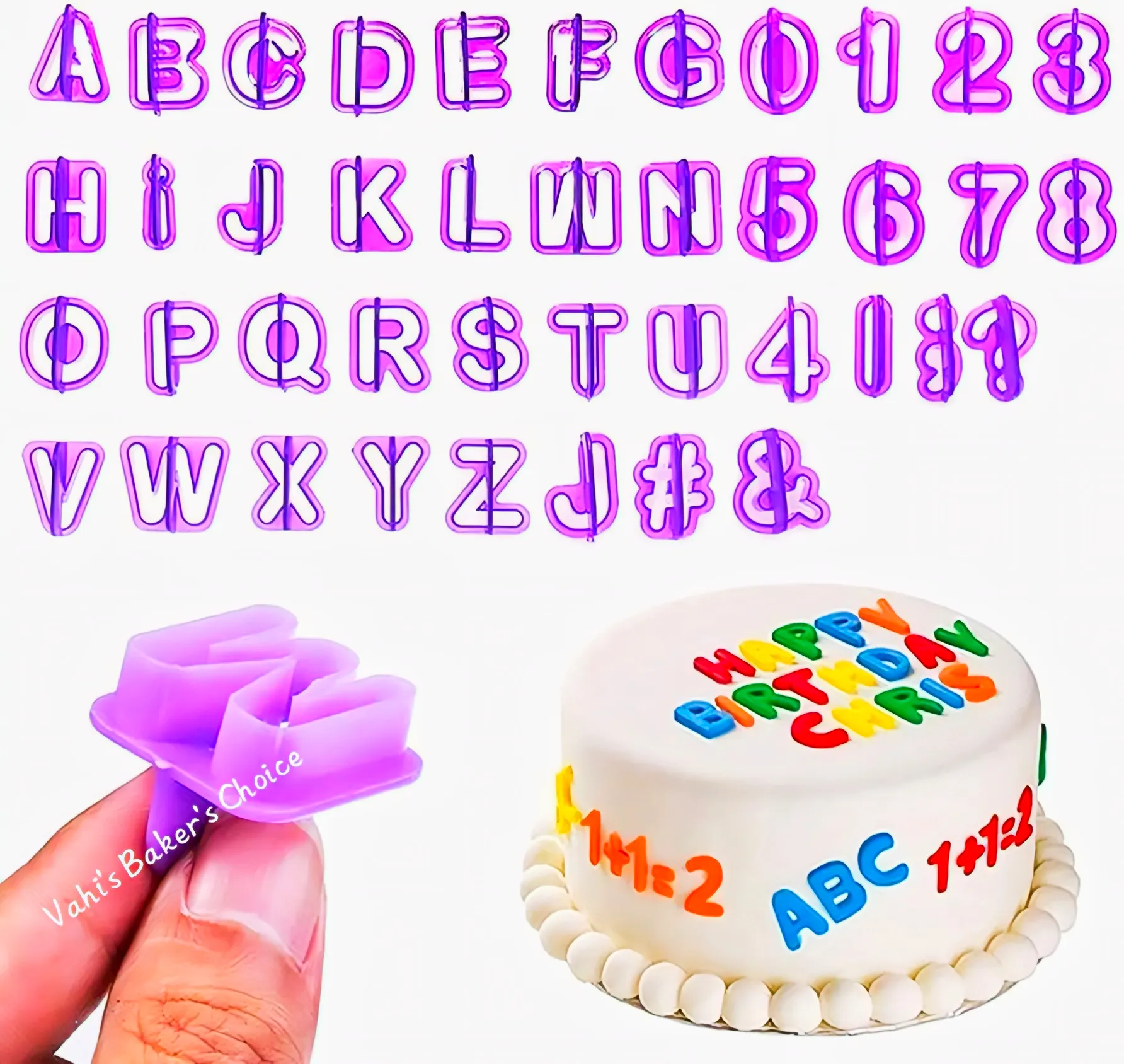 Alphabet Number Cutter 40 pcs