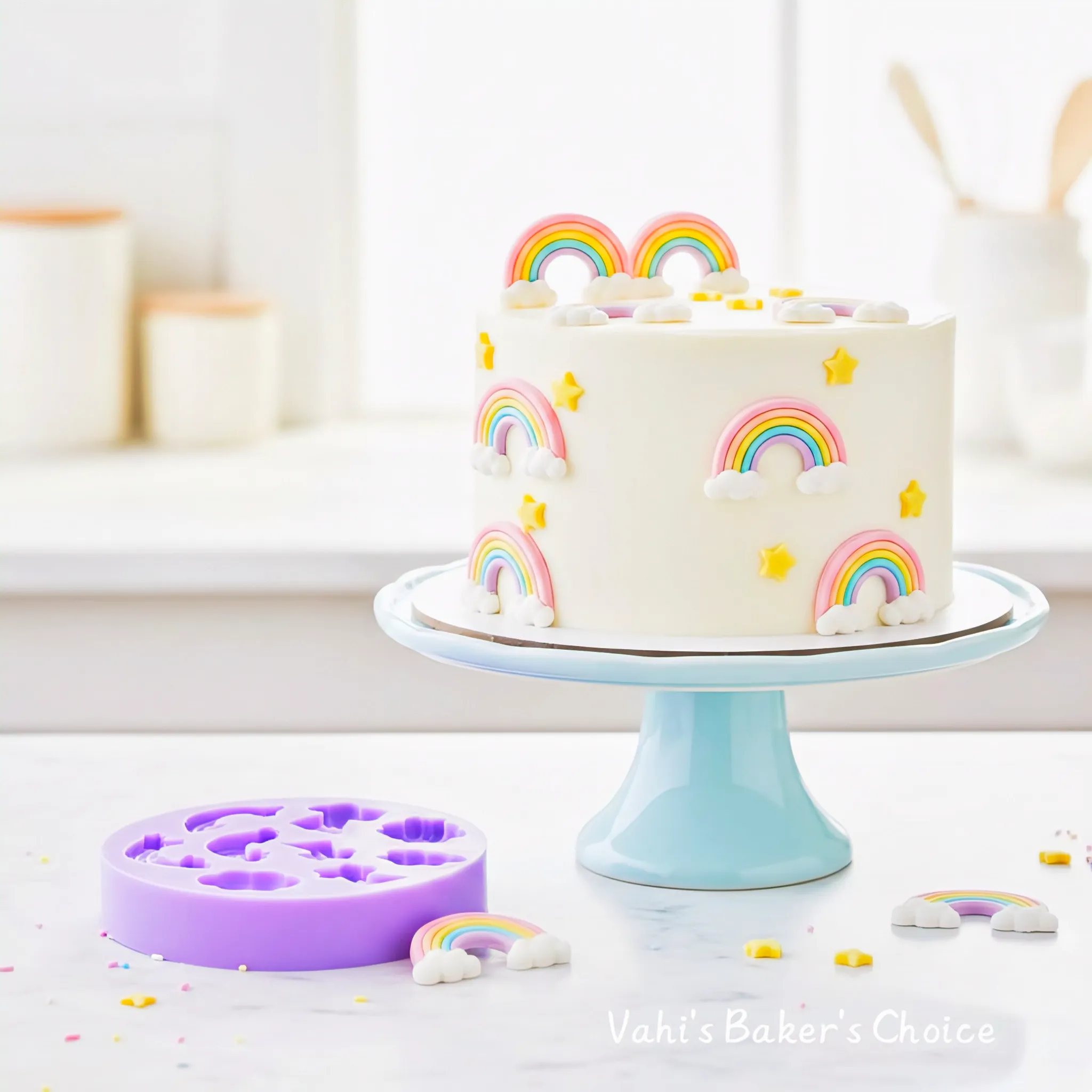 Cloud Rainbow Silicone Mould