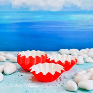 Cupcake Liners Flower Red