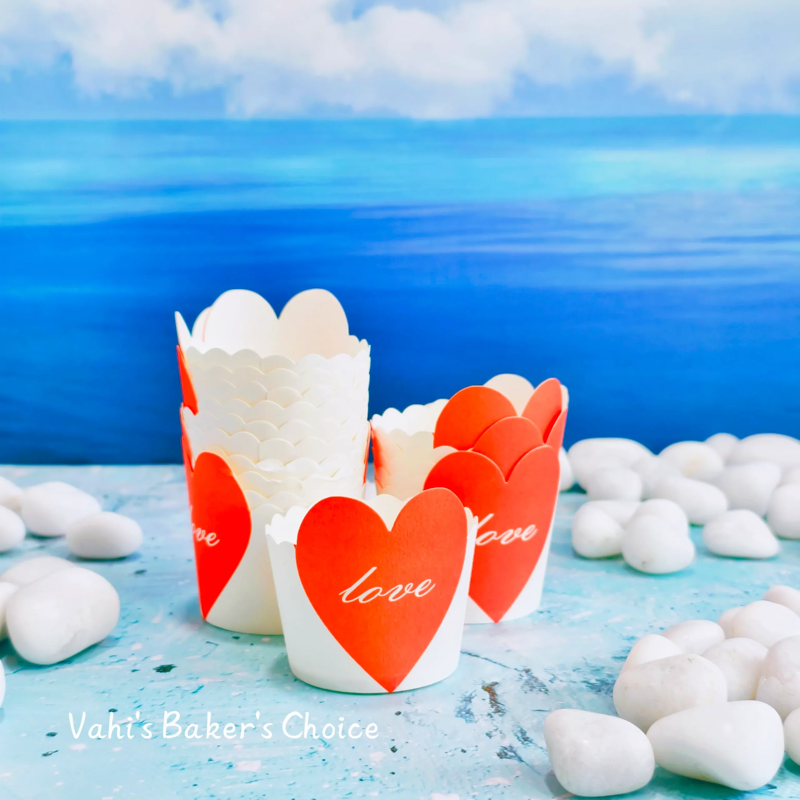 Cupcake Liners Heart with Love