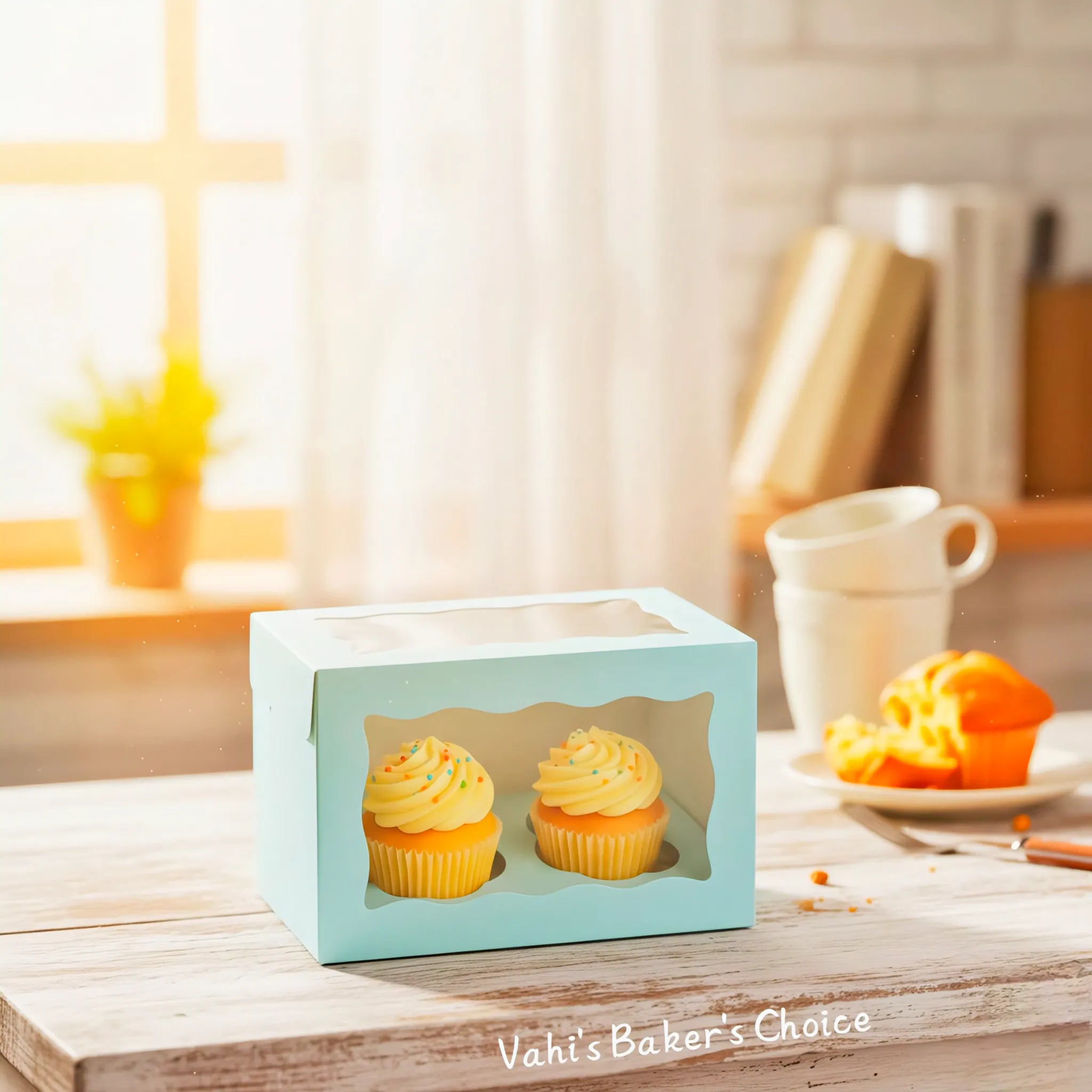Cupcake box 2 cavity