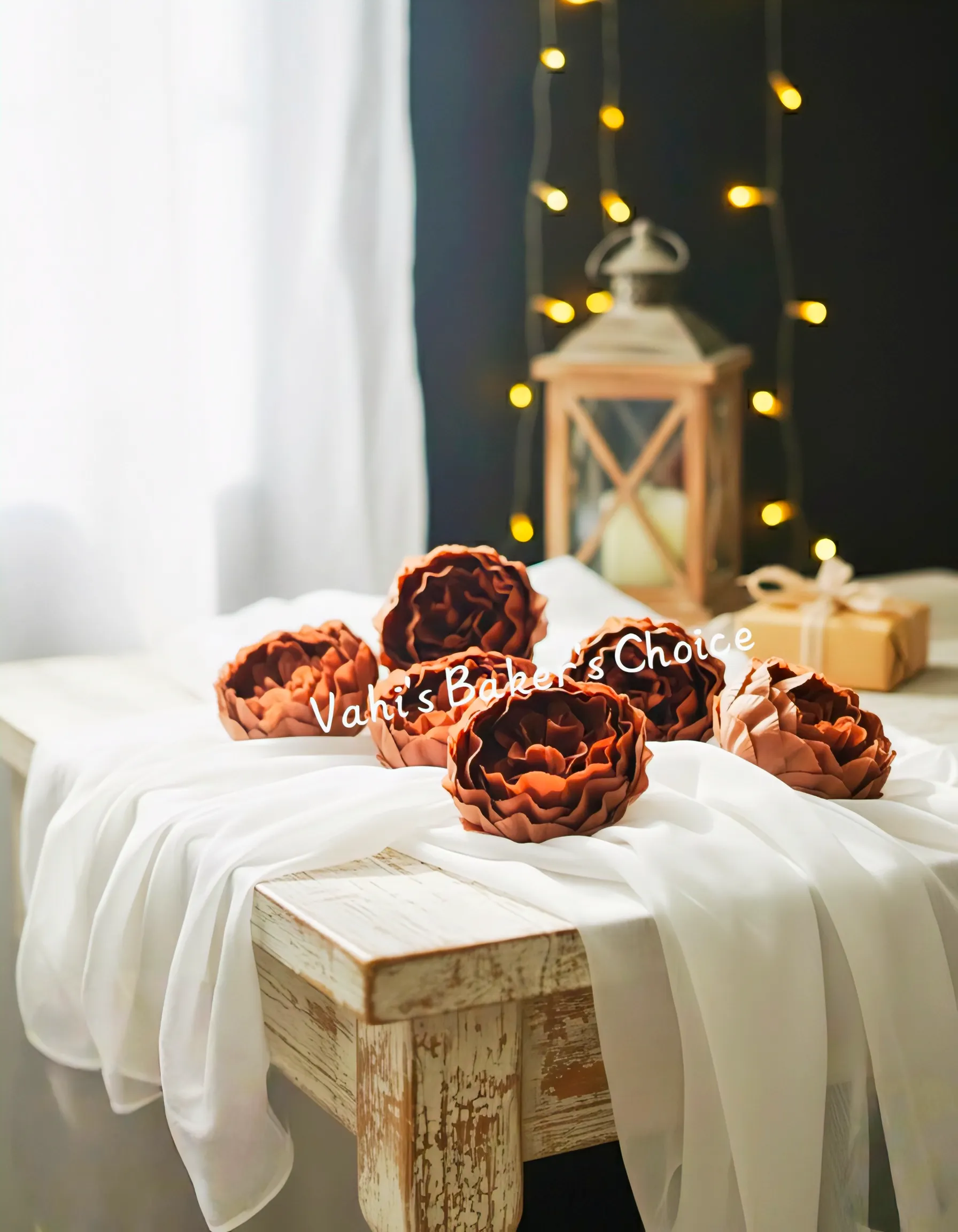 FL Large Peony Brown