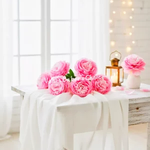 FL Large Peony Pink with Baby Pink
