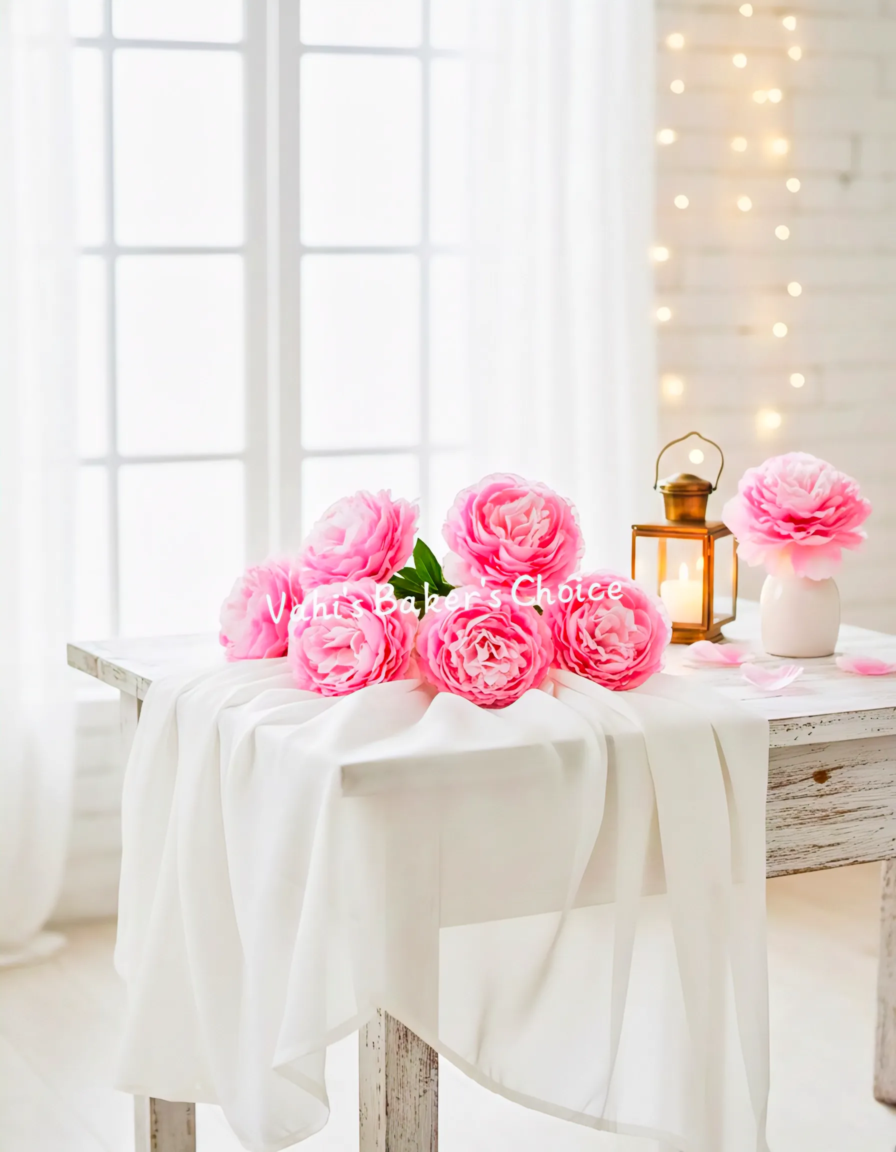 FL Large Peony Pink with Baby Pink