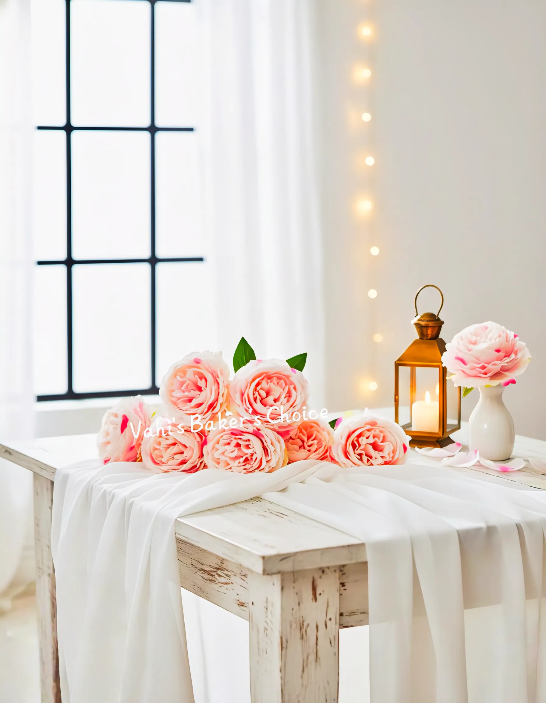 FL Large Peony Pink with Peach