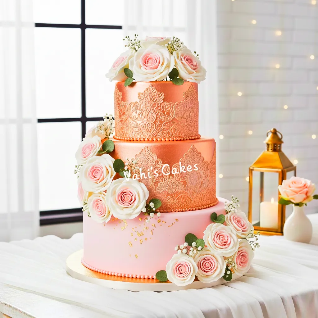 FL Medium Foam Rose White Pink