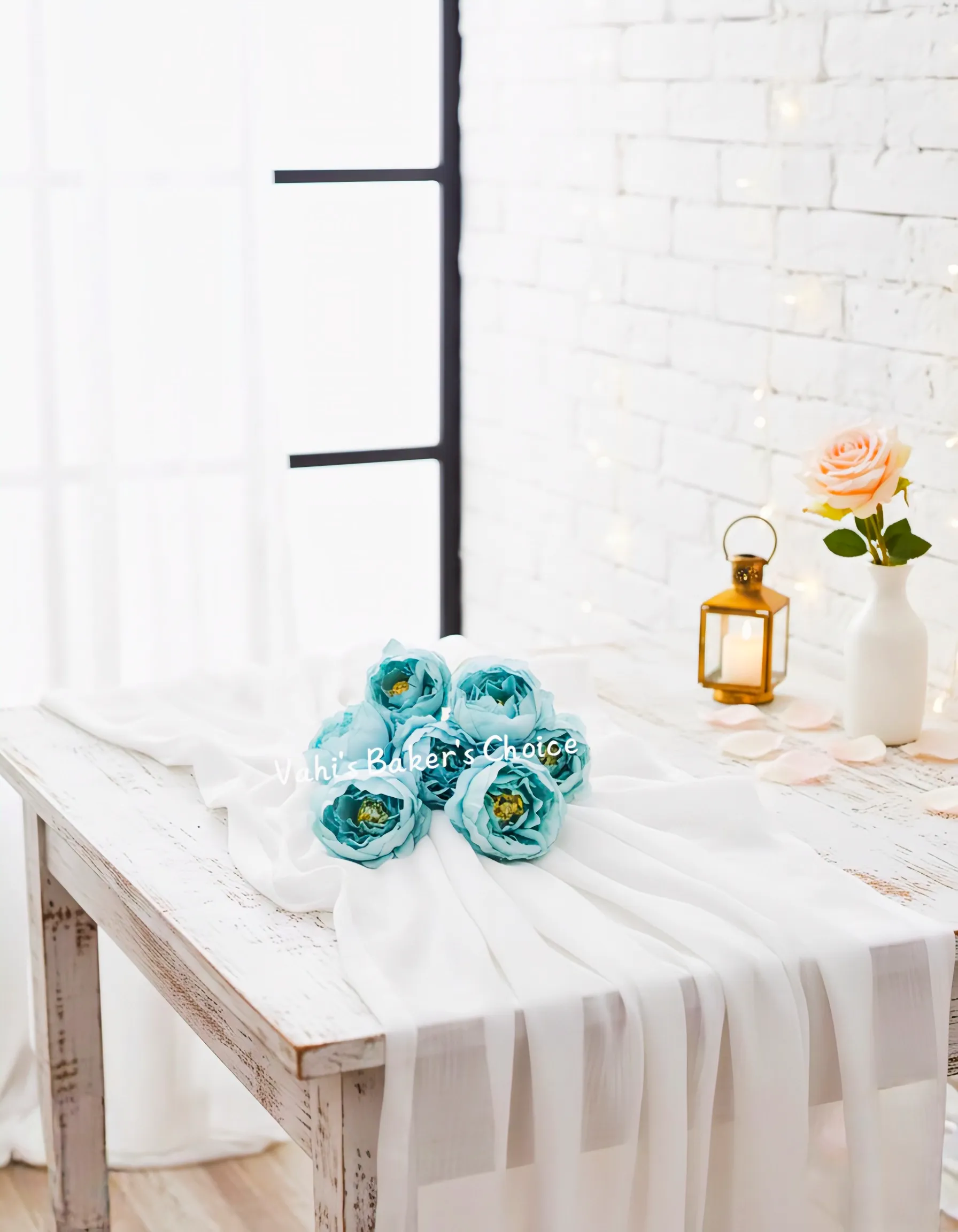 FL Medium Peony Sea Blue