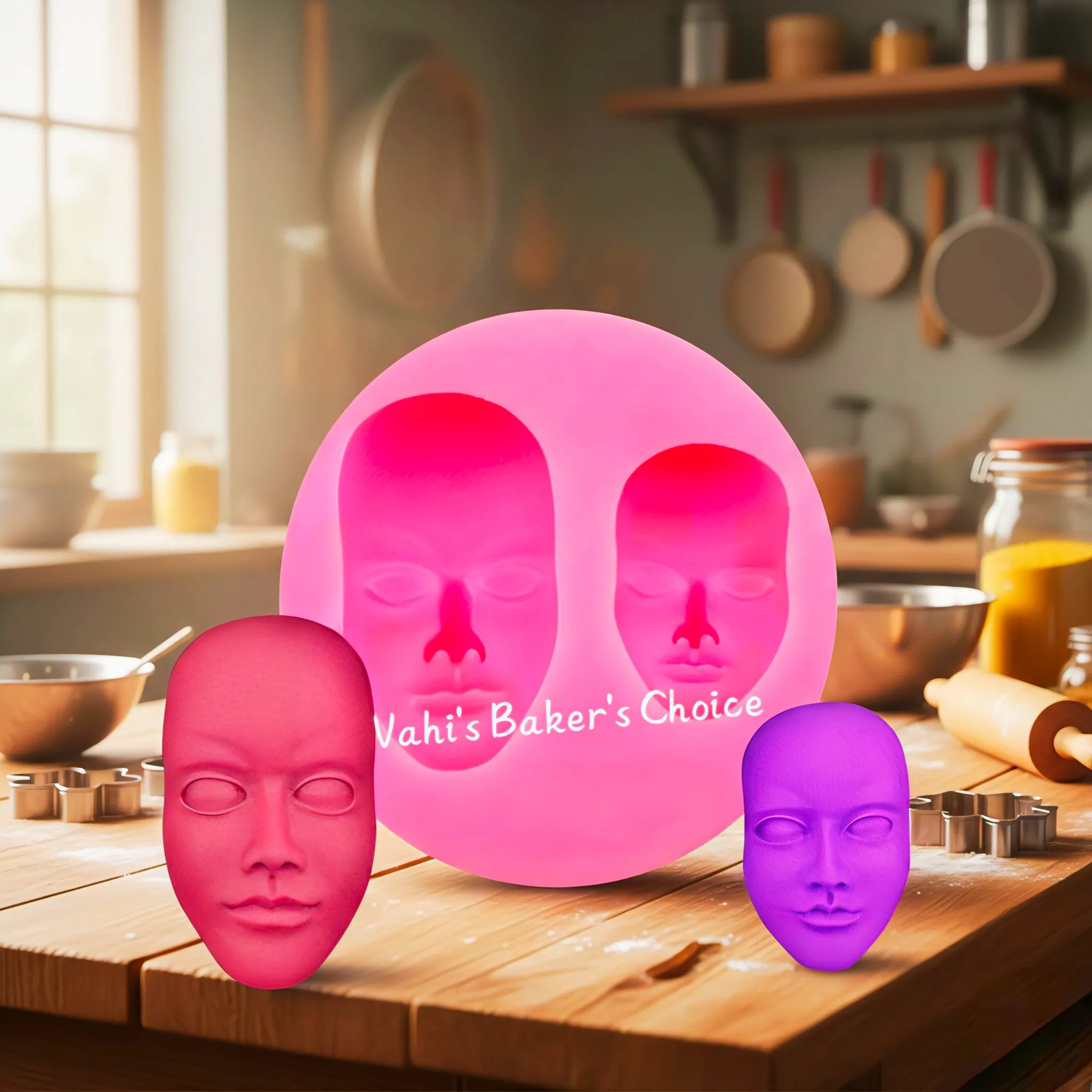 Face Silicone Mould 2 in 1