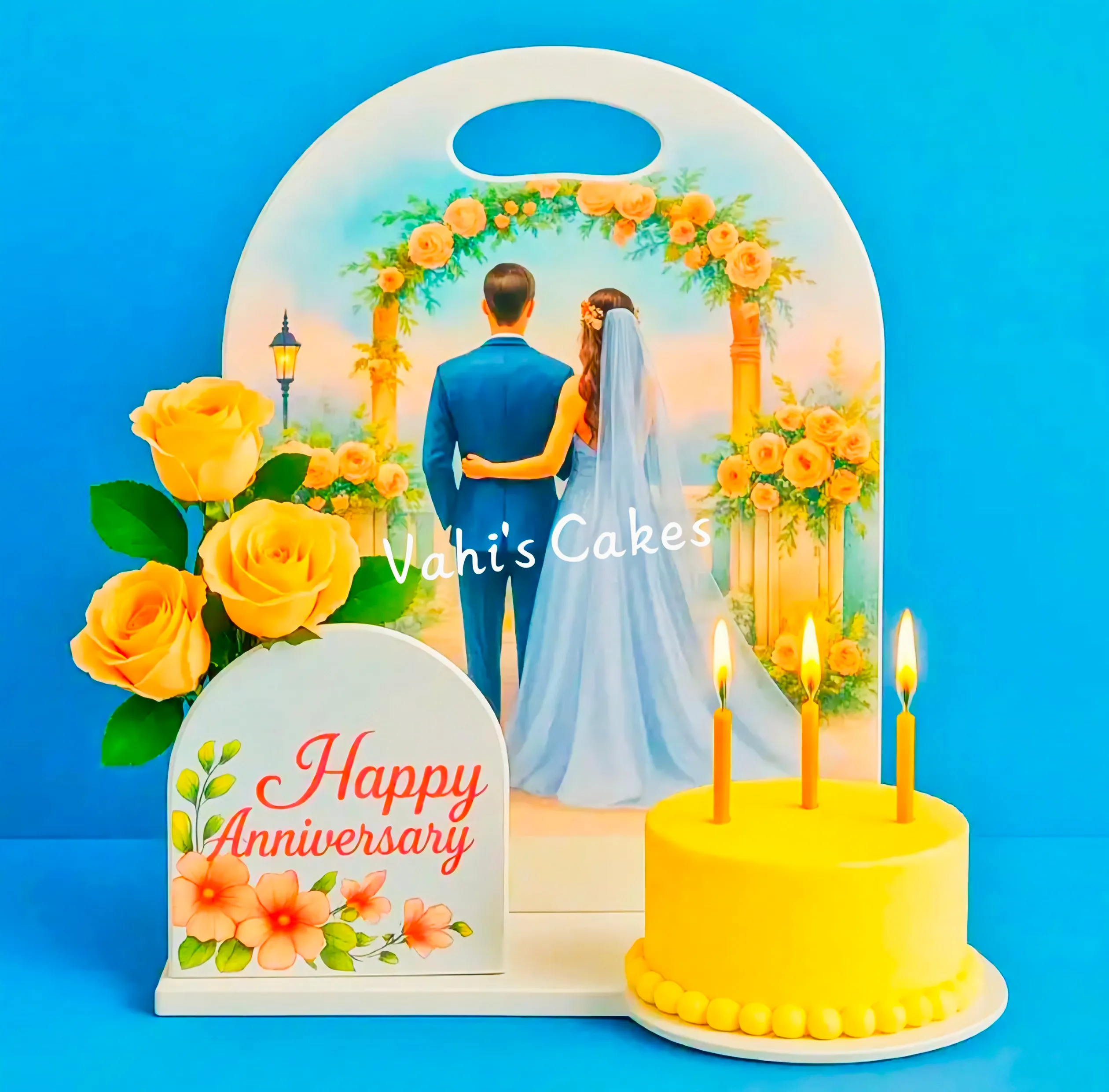 Hamper Cake Stand White Anniversary 1