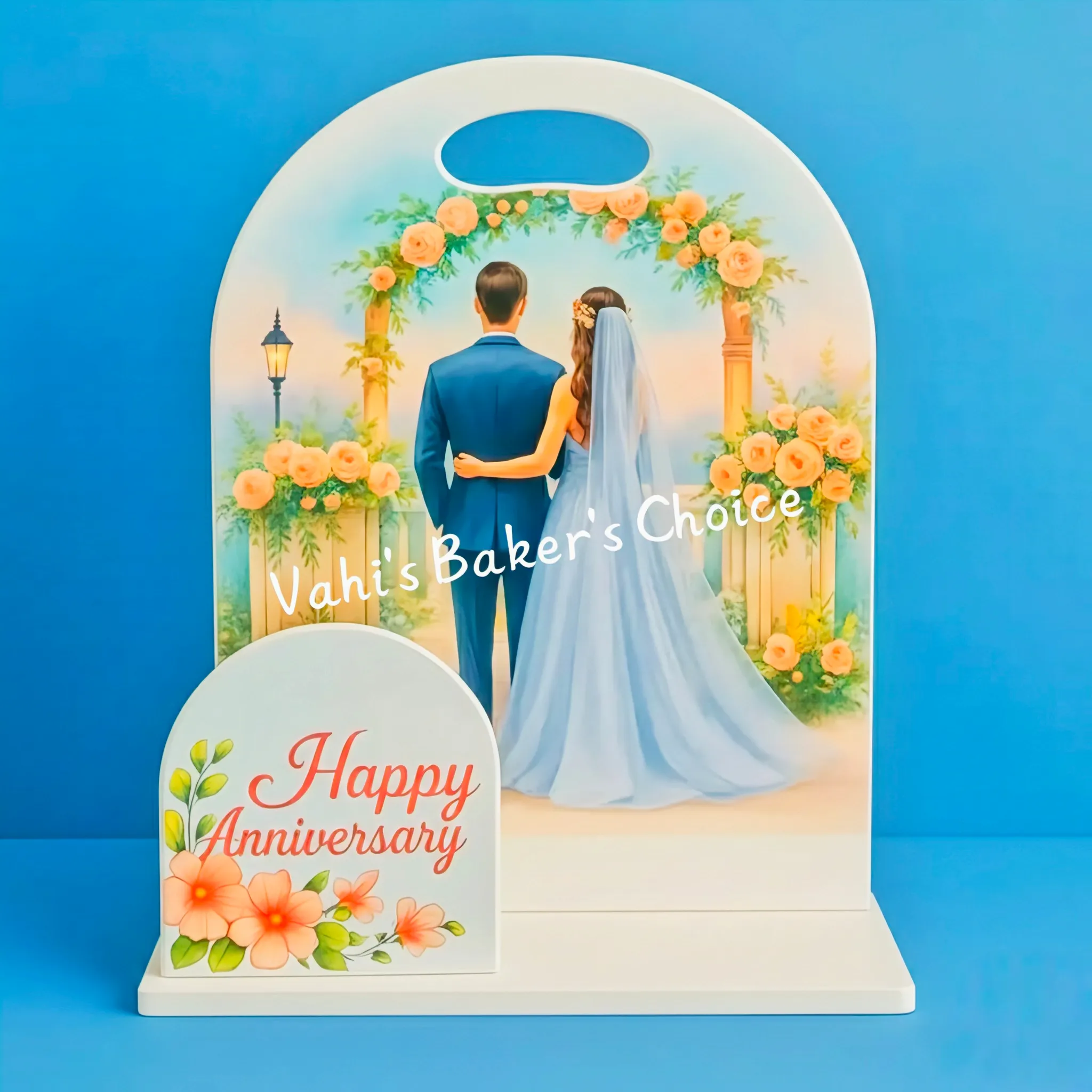 Hamper Cake Stand White Anniversary 1