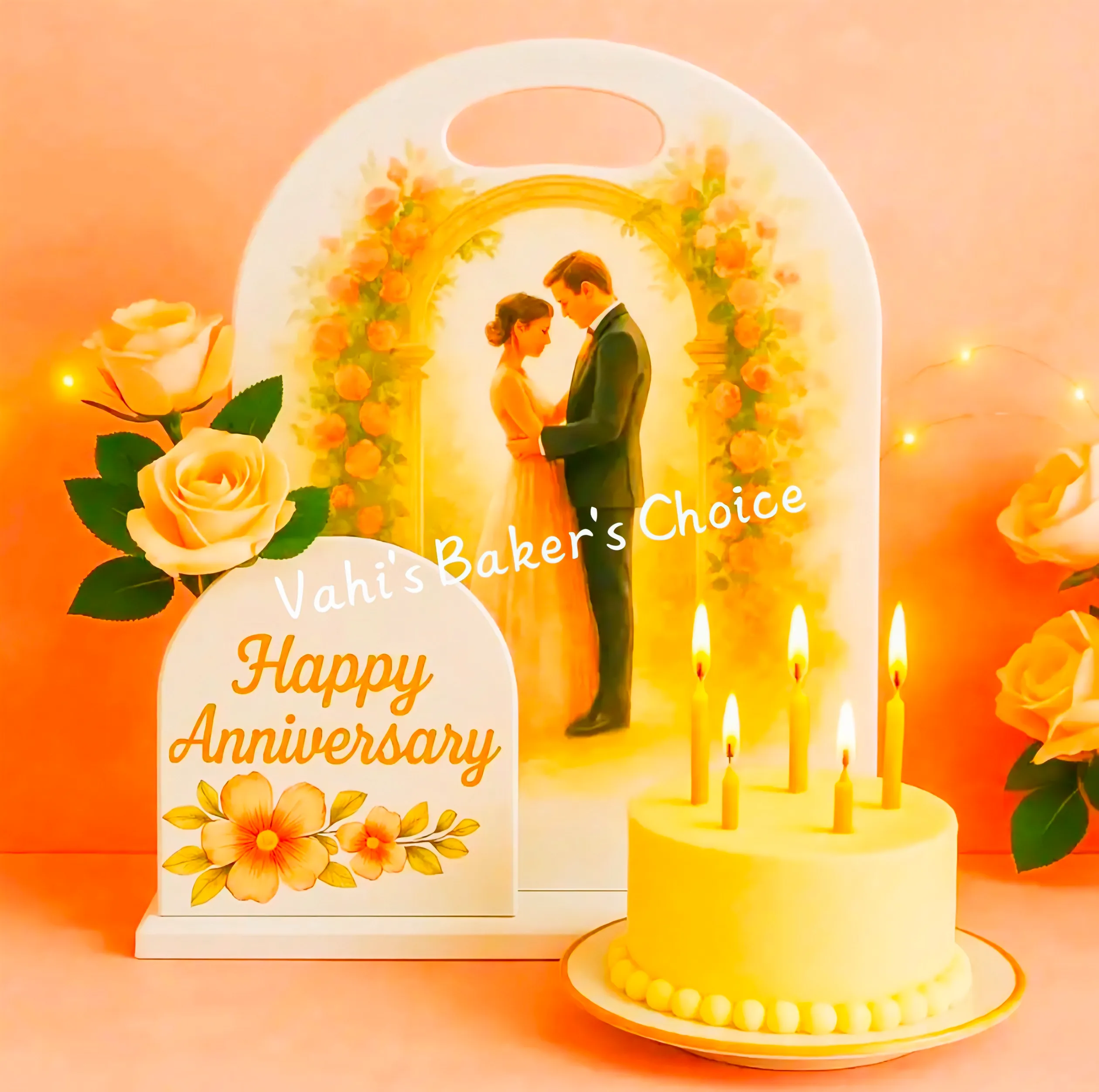 Hamper Cake Stand White Anniversary 2