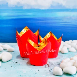 Lotus Red Gold Foil Cup