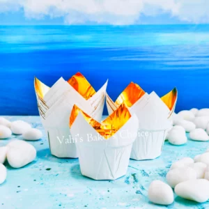 Lotus White Gold Foil Cup