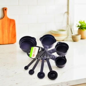 Measuring Plastic Cup & Spoon Black