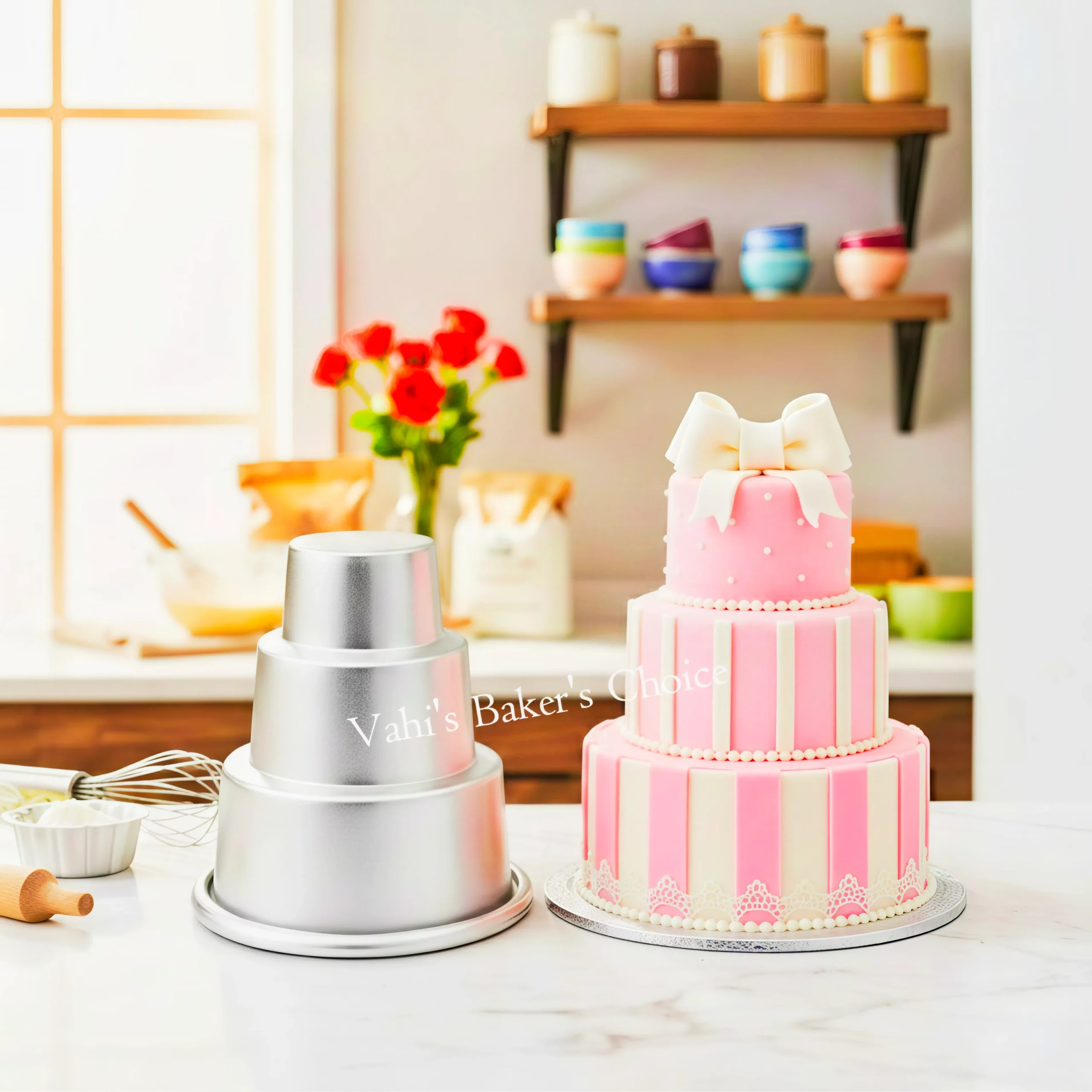 Mini Tier Cake Tin Premium Quality 4" Hight