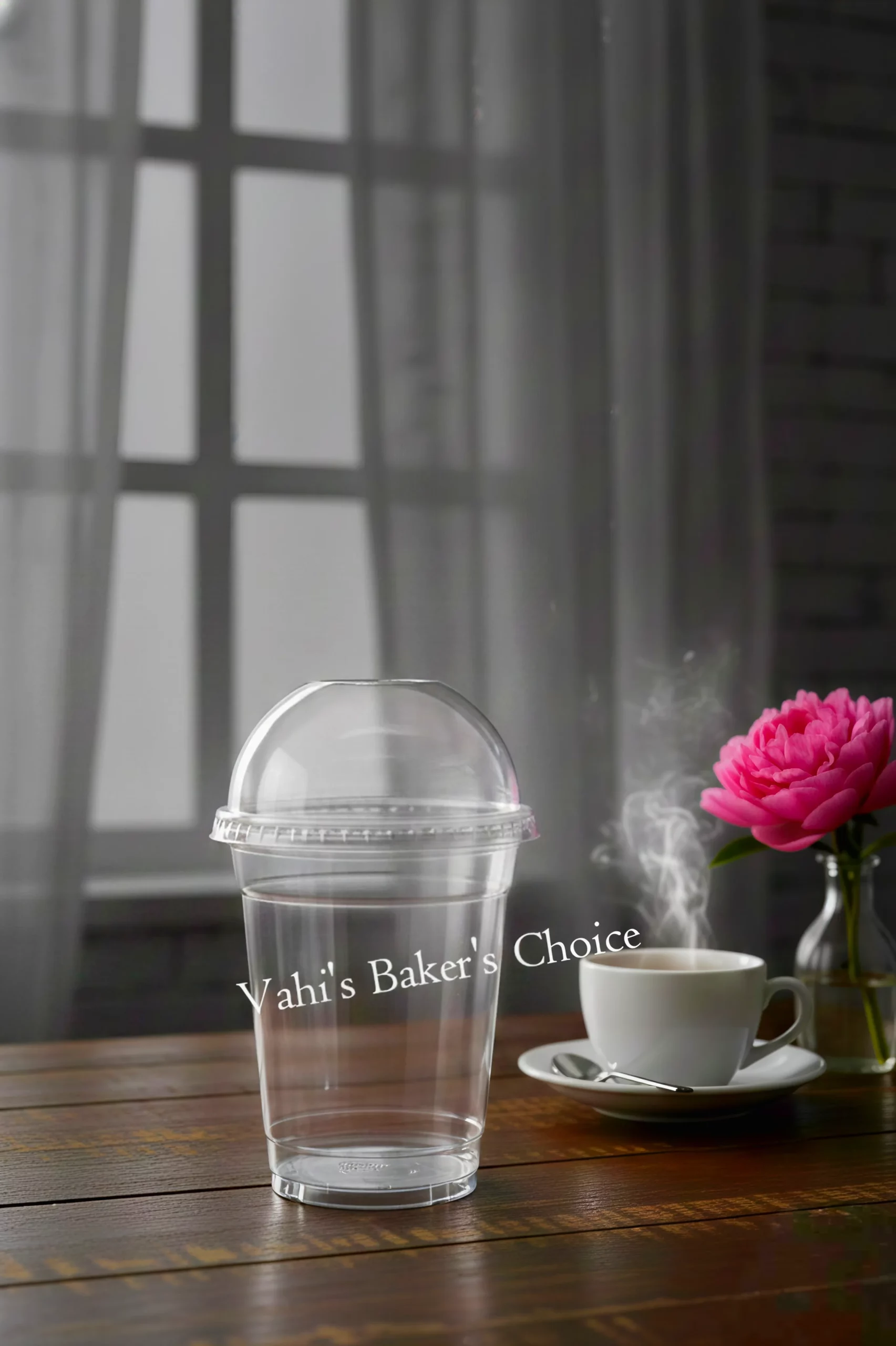 PVC Cup with lid large
