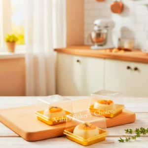 PVC Small Gold Brownie Box