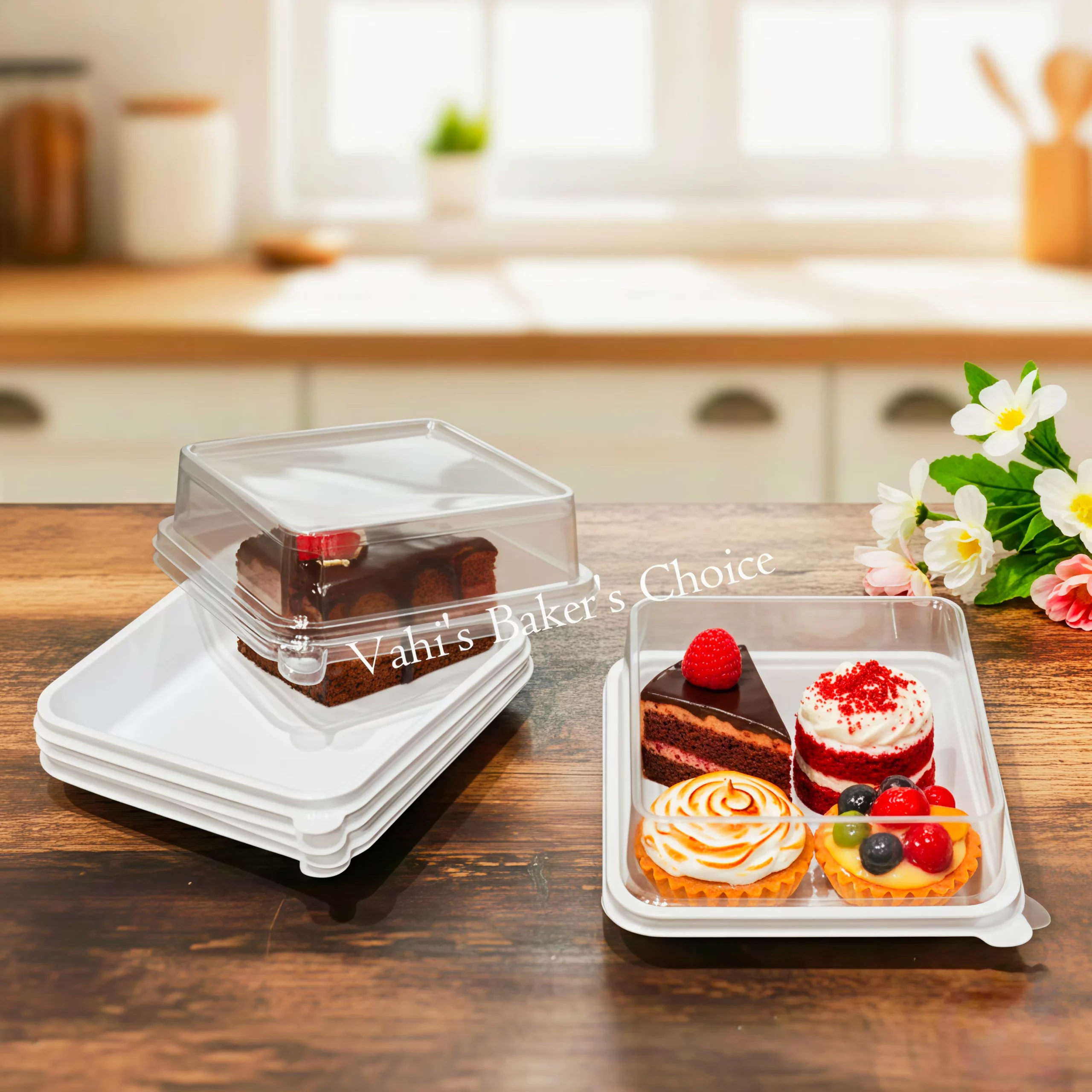 Plastic Cake Box Square