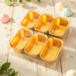 Rectangle Foil Baking Cup 18x1