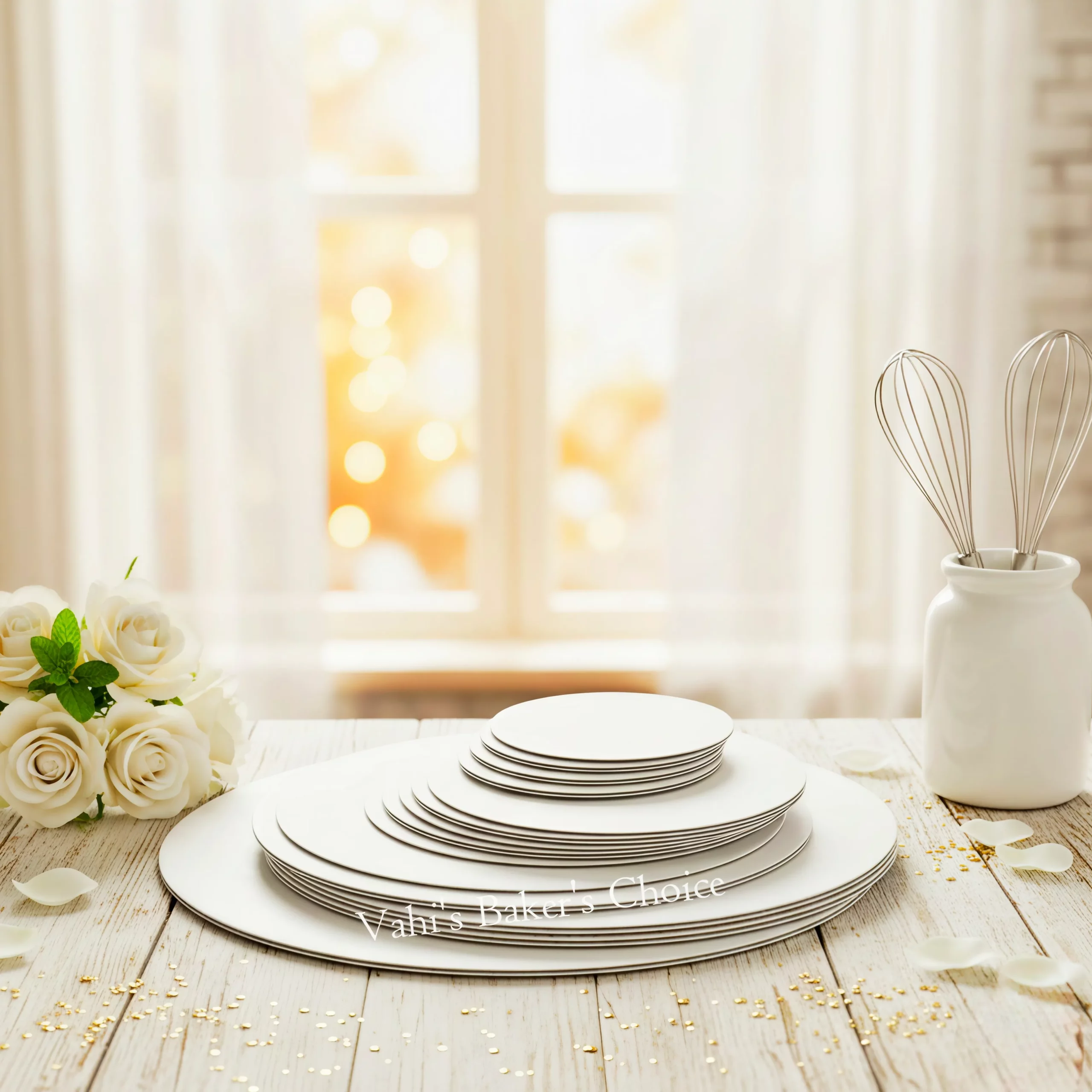 Round cake board 10" White
