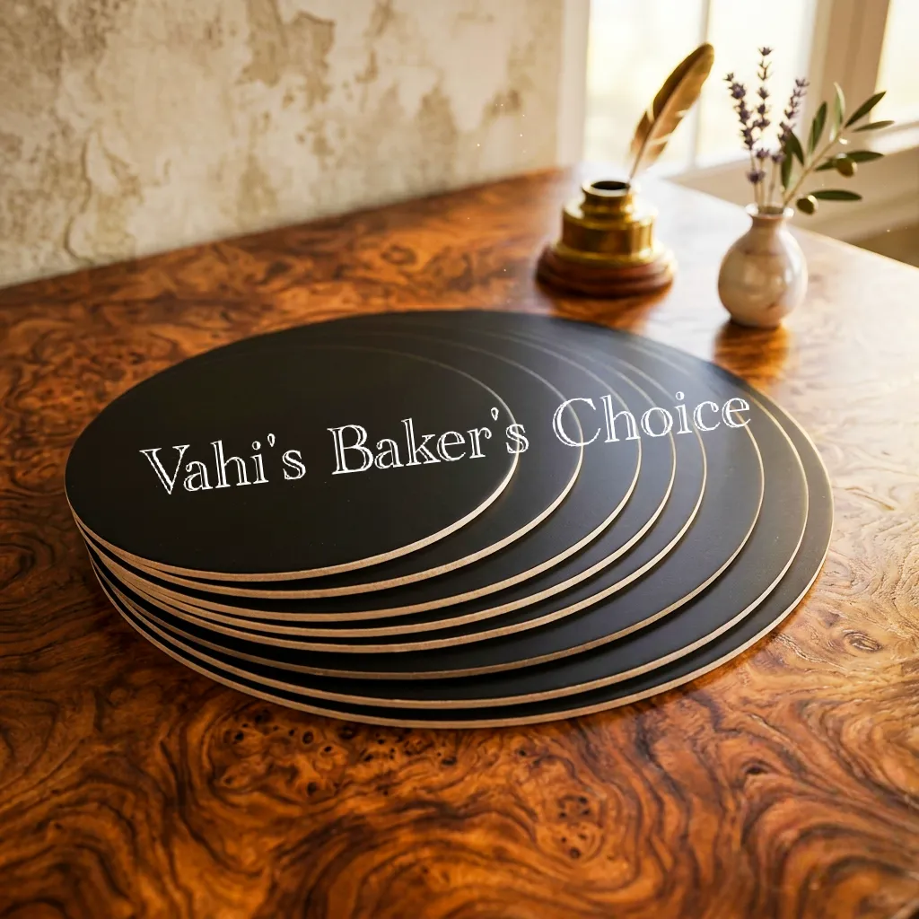 Round cake board 9" Black
