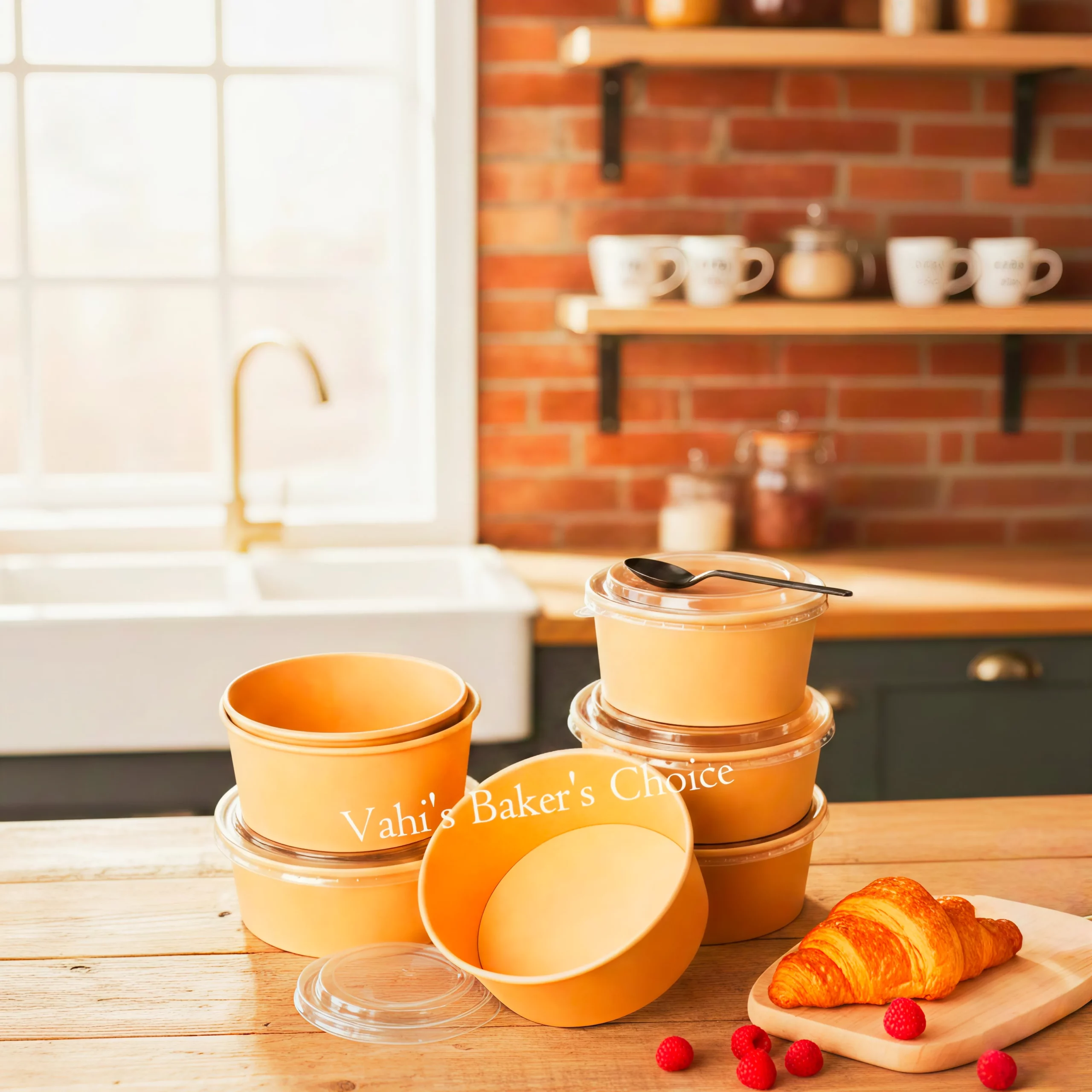 Round Kraft Container WL Small