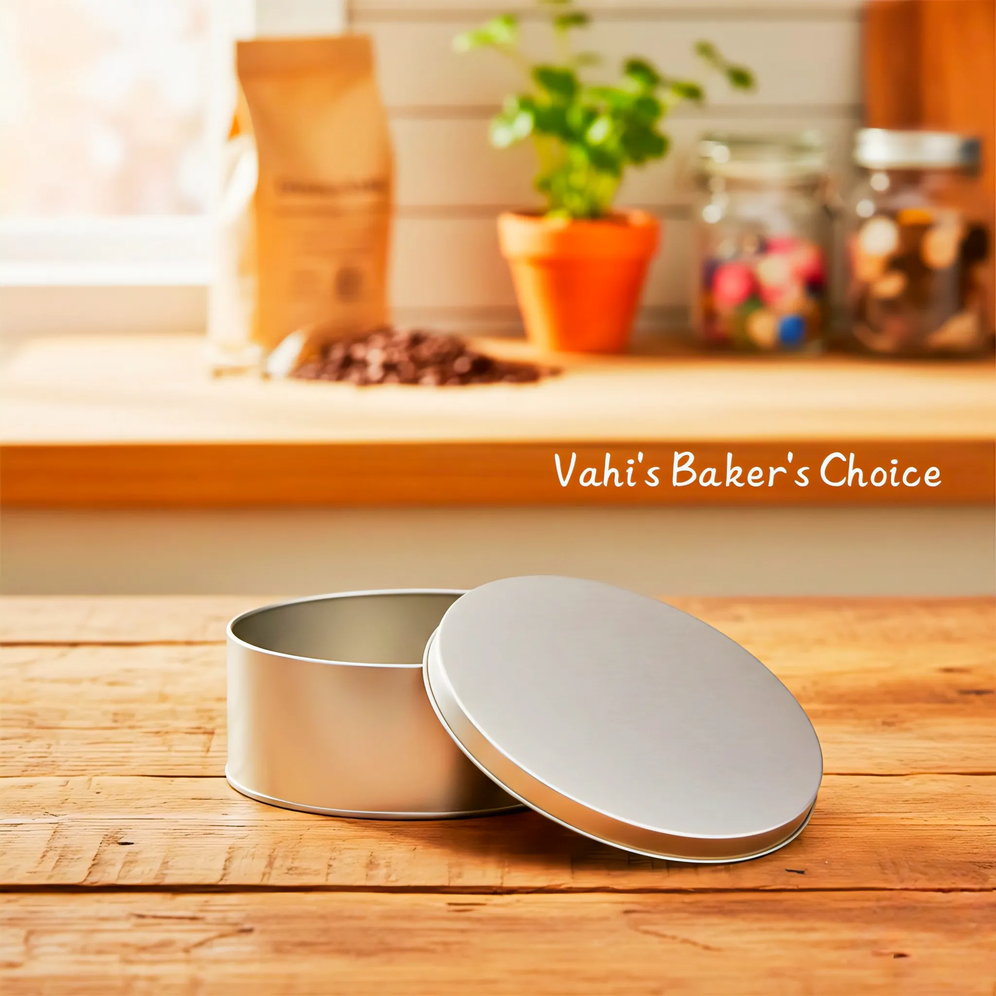 Dream Cake Tin 1 kg Silver Colour
