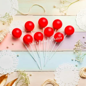Faux Balls Pastel Red