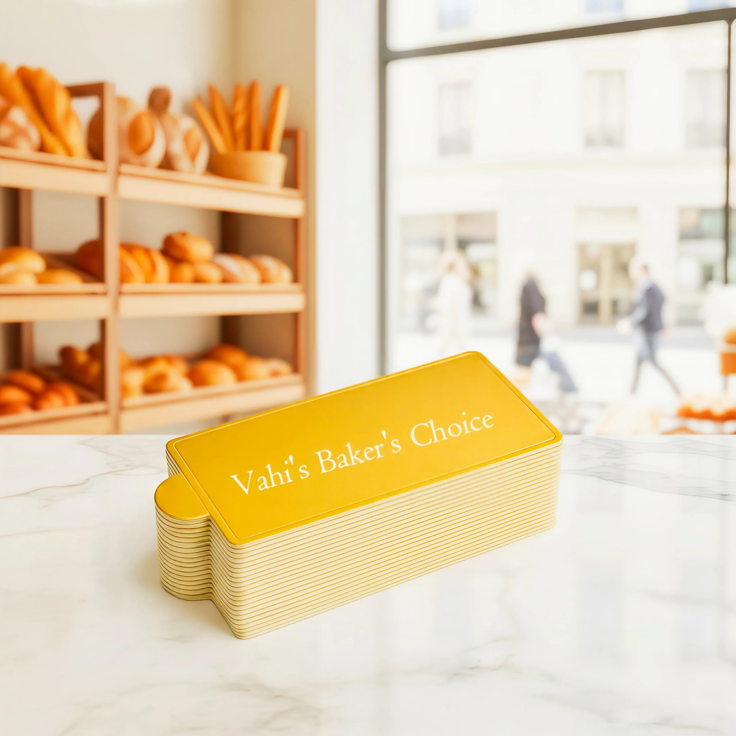 Pastry Board Rectangle gold