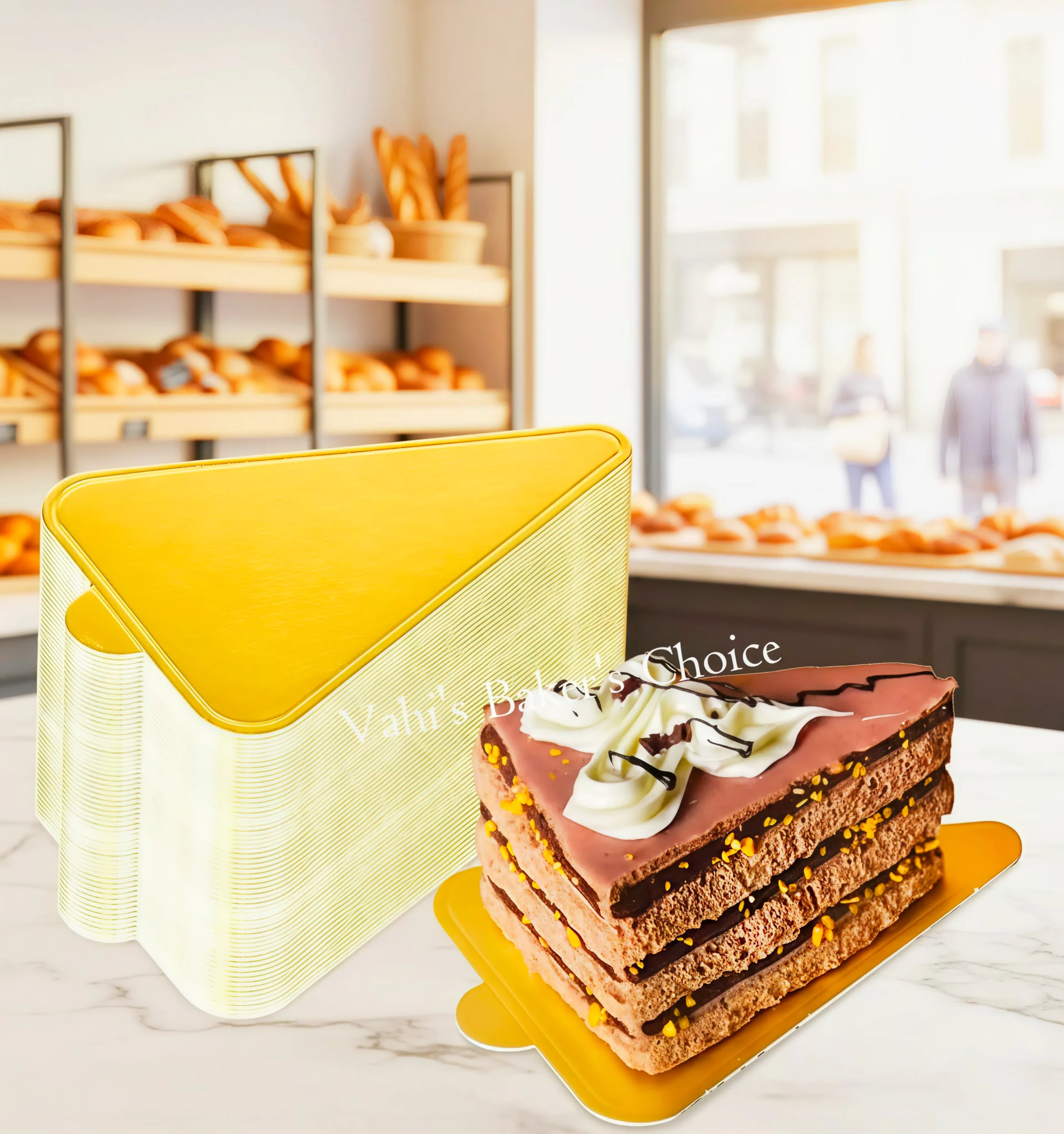Pastry Board Triangle Gold