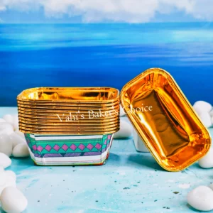 Rectangle Foil Cup Gold D3