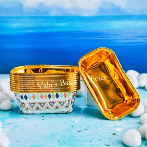 Rectangle Foil Cup Gold D4