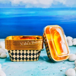 Rectangle Foil Cup Gold WL D2