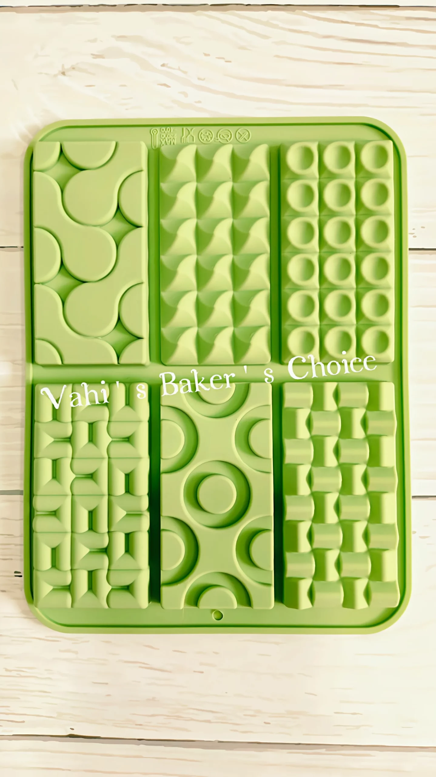 Silicone 6 in 1 Bar Chocolate Mould