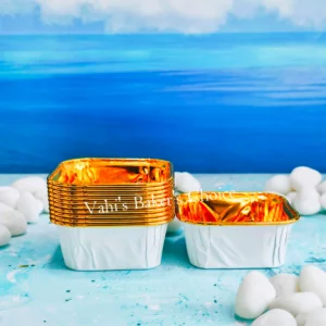 Square Baking Cup Gold Foil D2