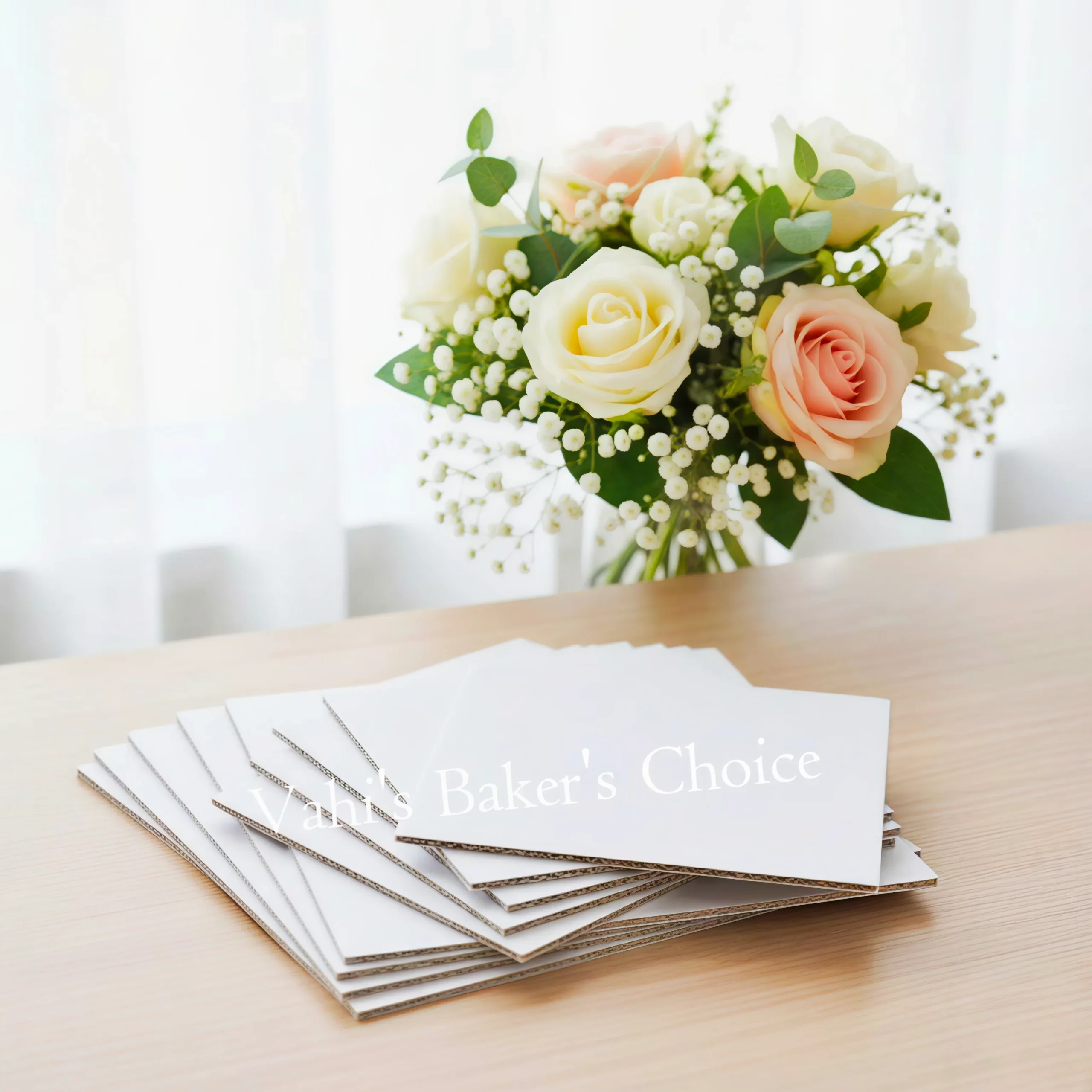 Square Cake Board 9" White
