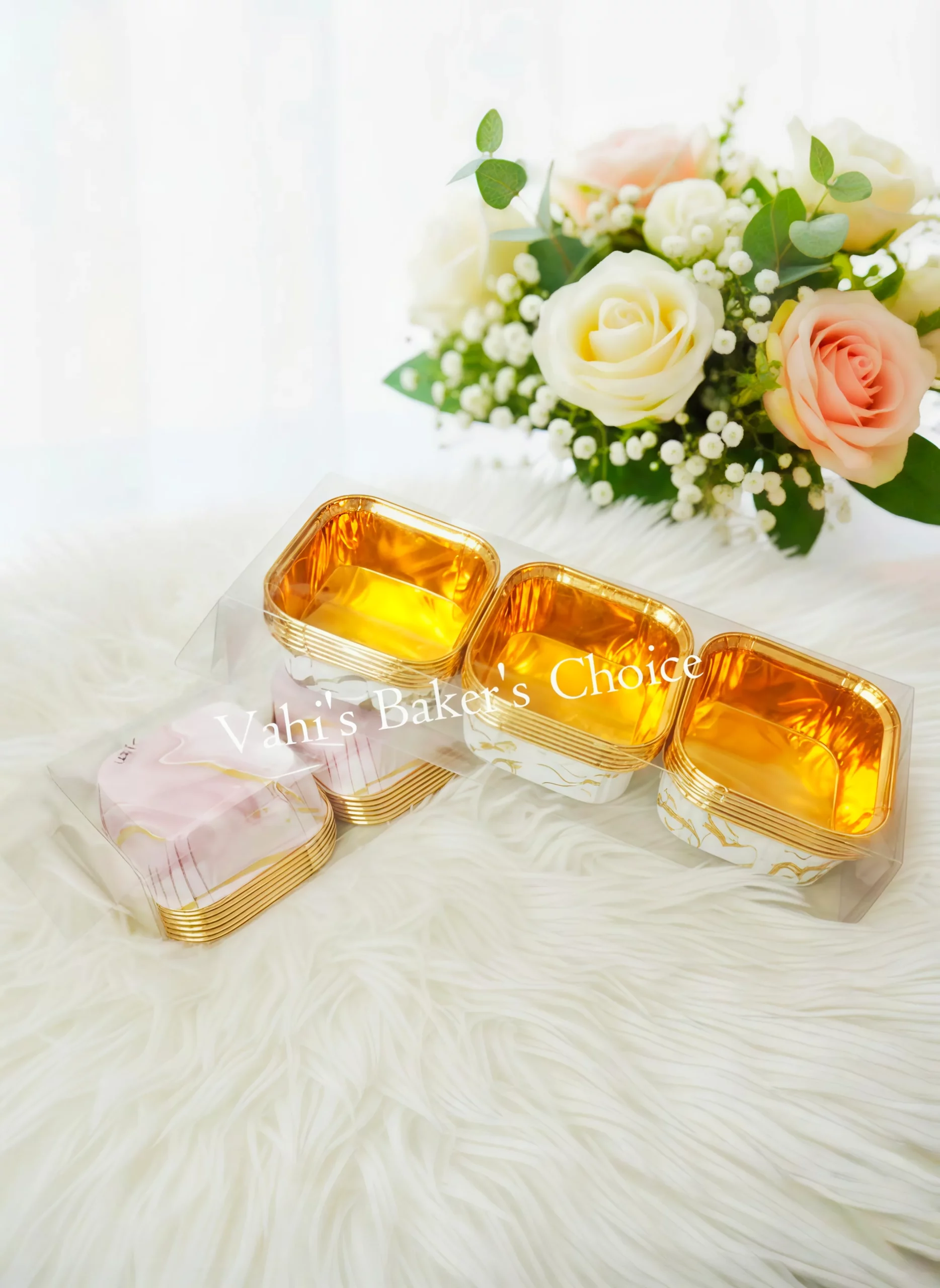Square Foil Baking Cup 18x1