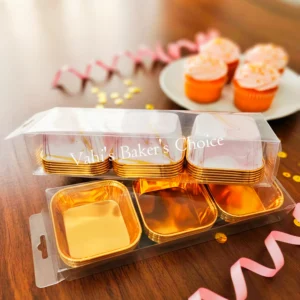 Square Foil Baking Cup 18x1