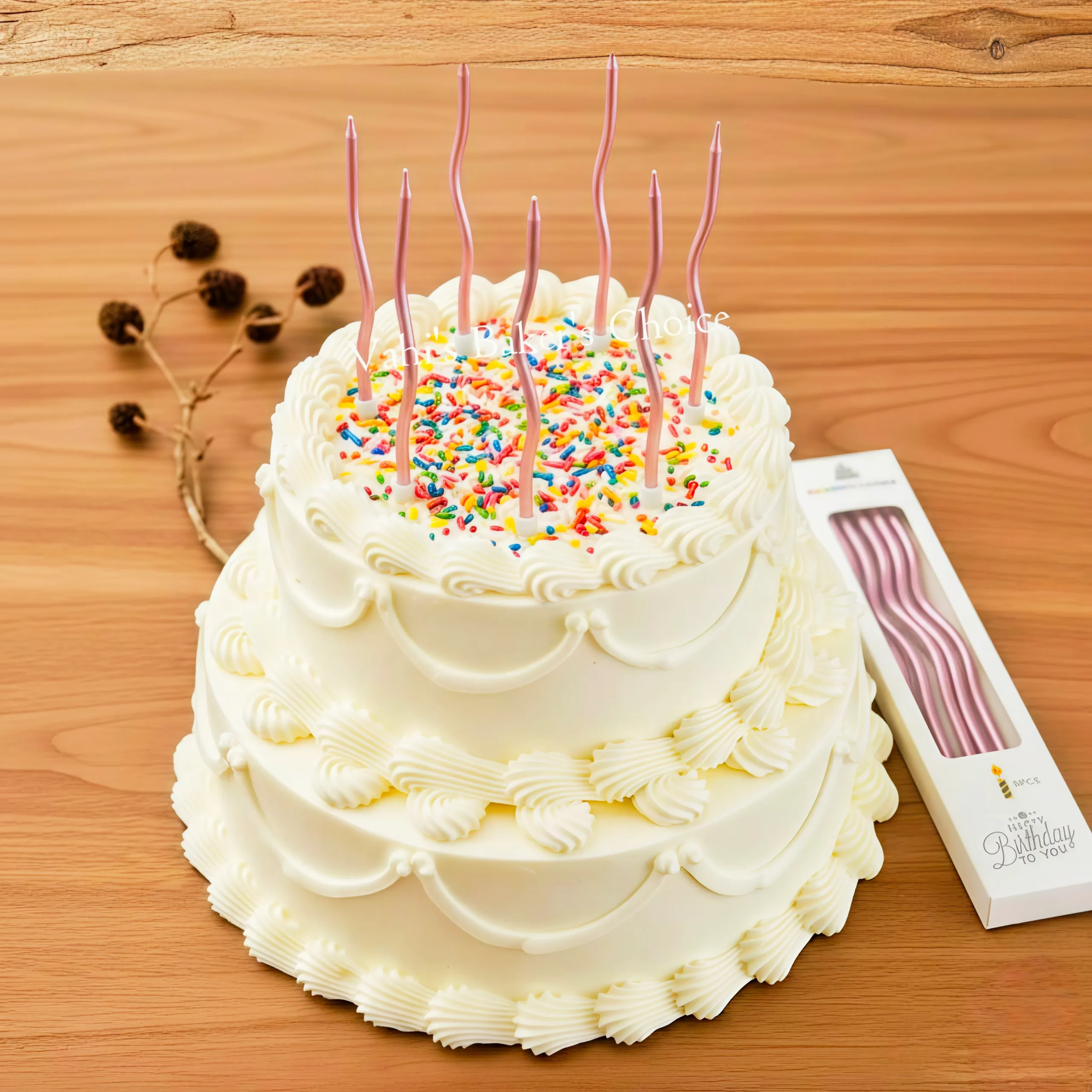 Swirl Candle D7