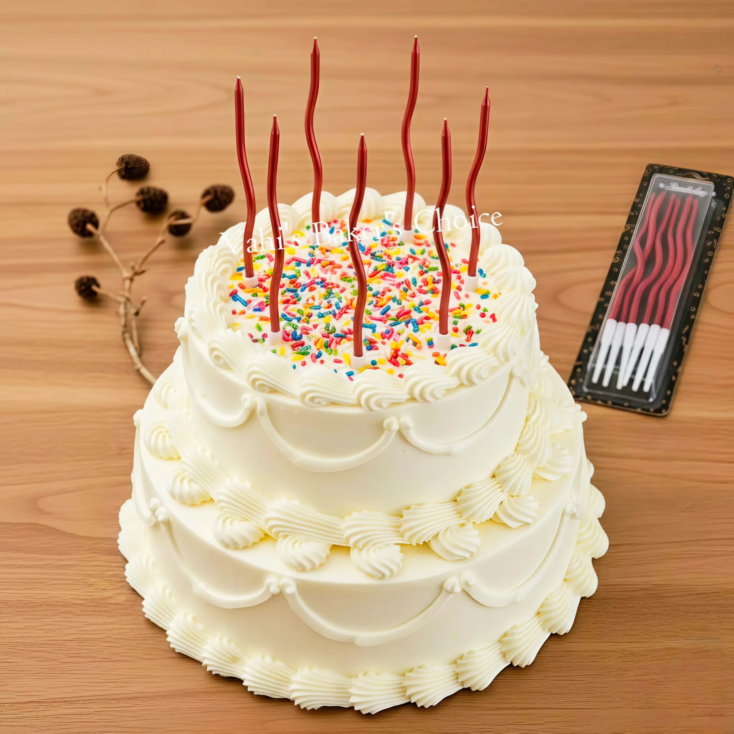 Swirl Candle D8