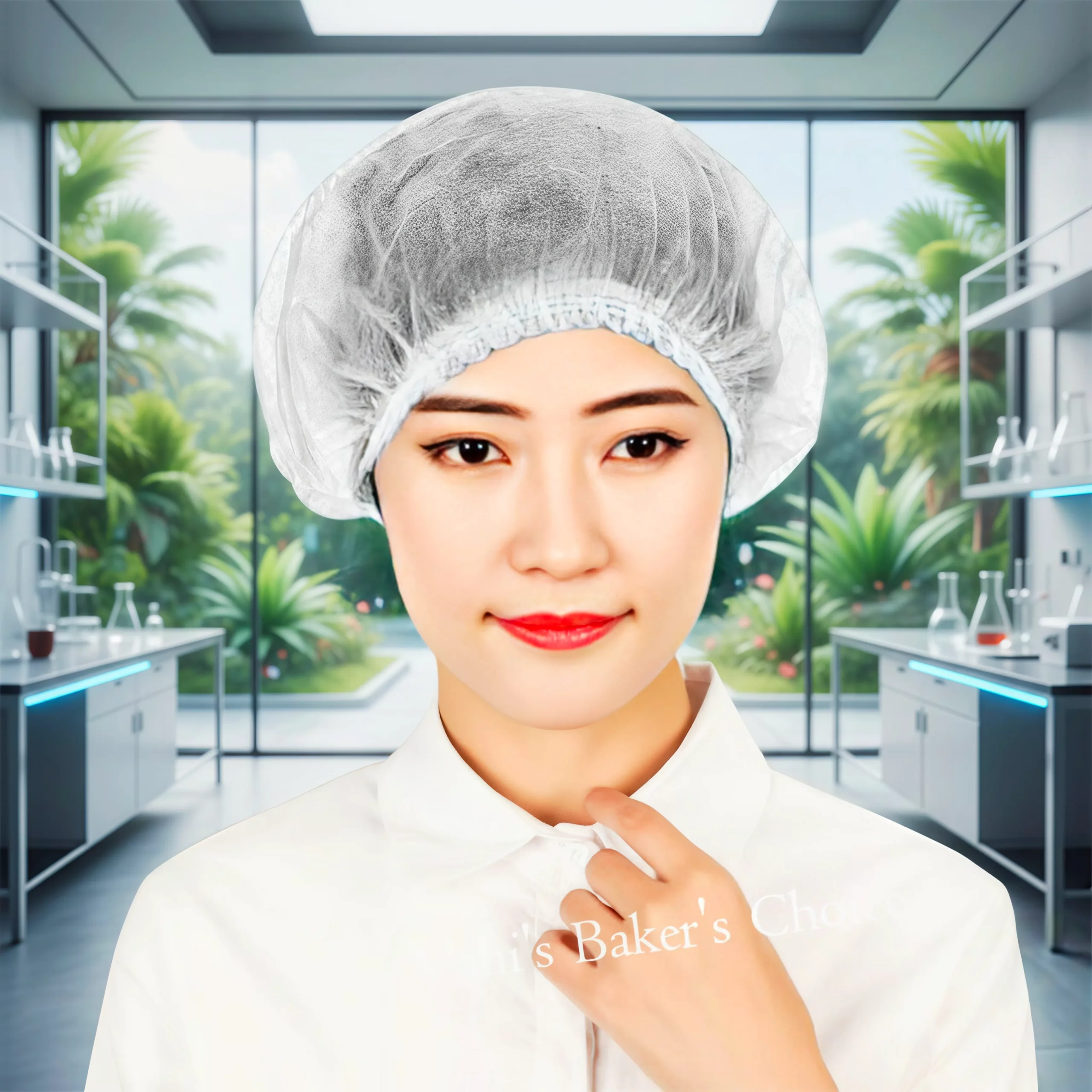 White Hair Cap 10 pcs