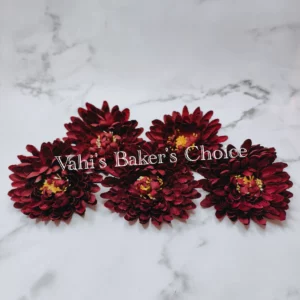 FL 10 cm Burgundy Chrysanthemum Head