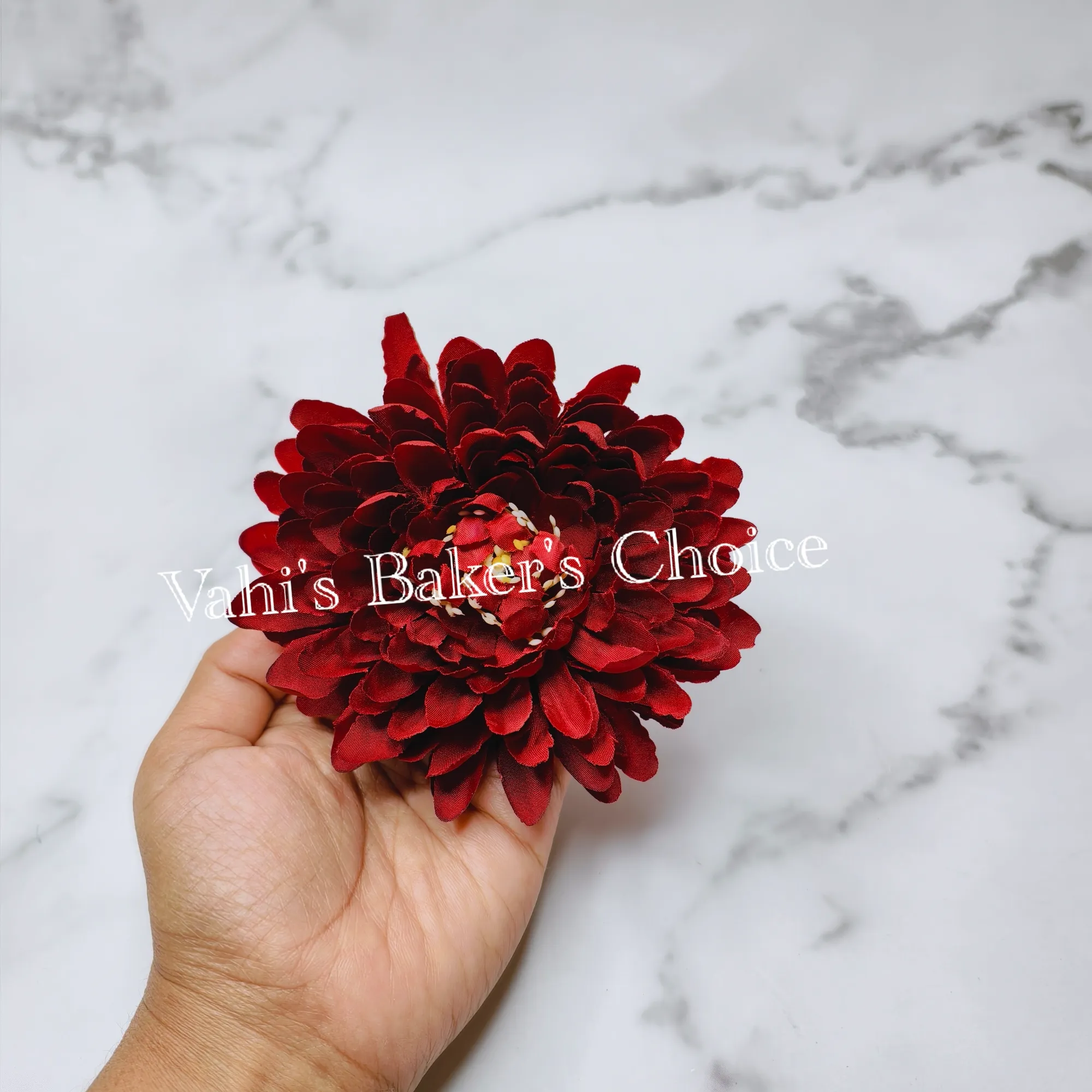 FL 10 cm Maroon Chrysanthemum Head