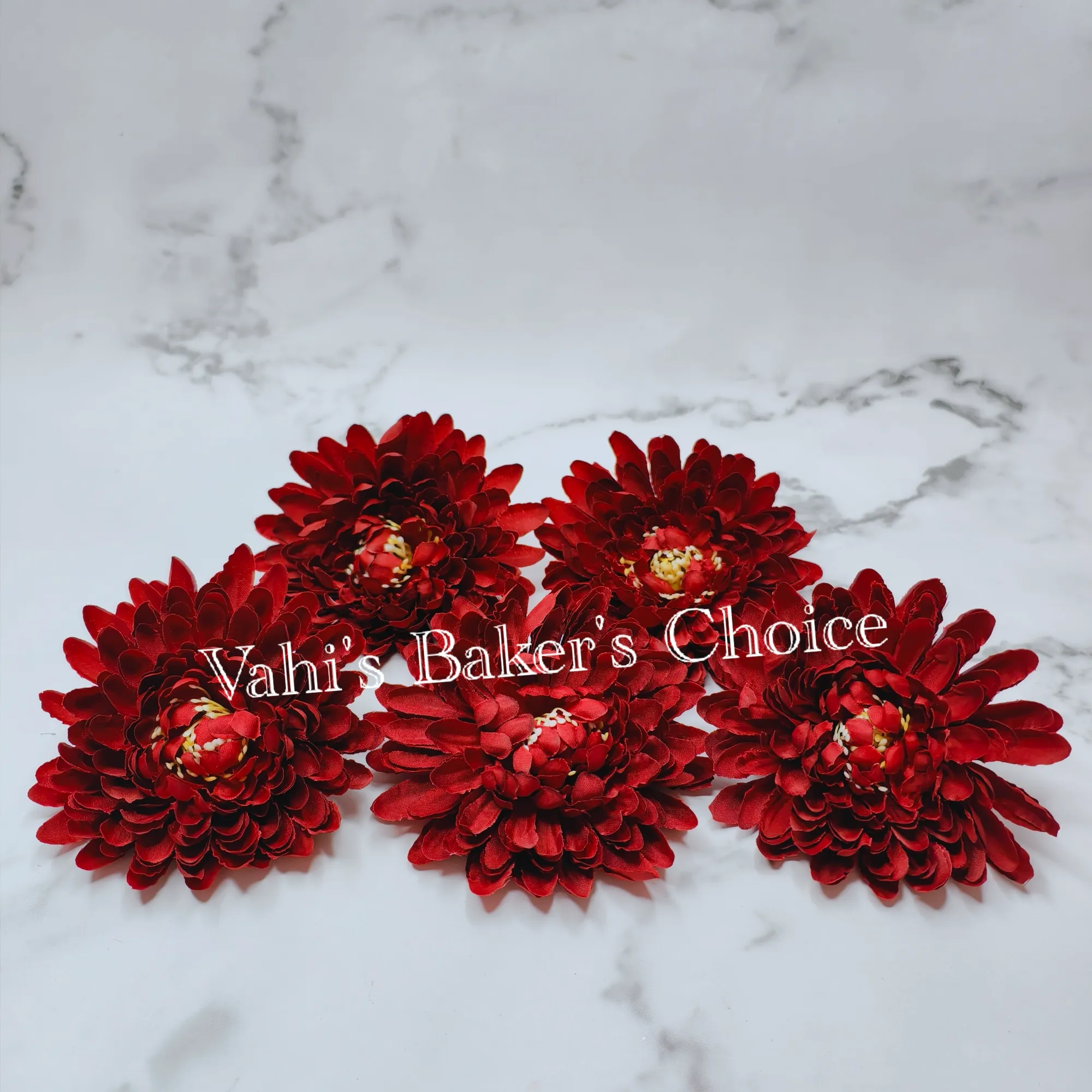 FL 10 cm Maroon Chrysanthemum Head