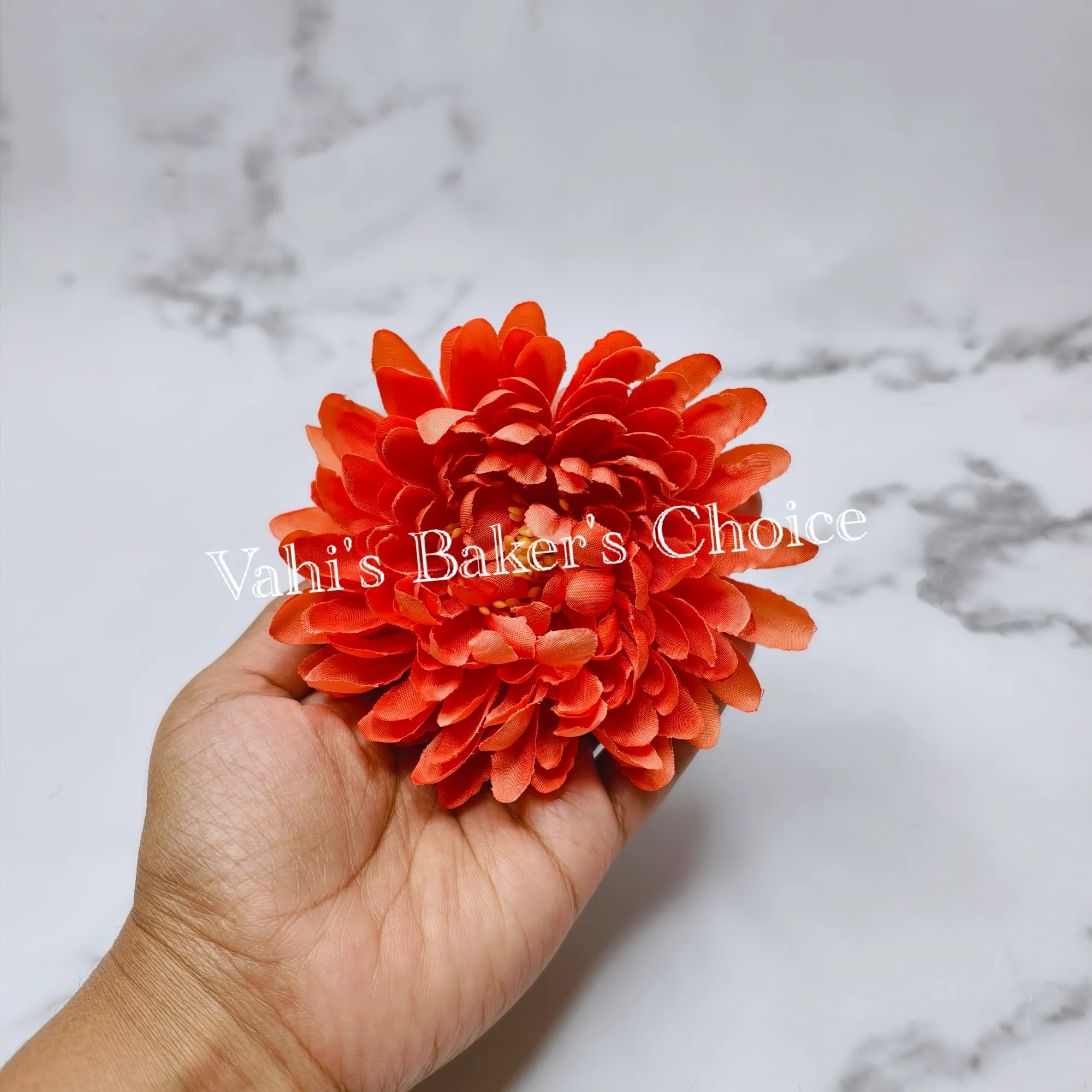 FL 10 cm Orange Chrysanthemum Head