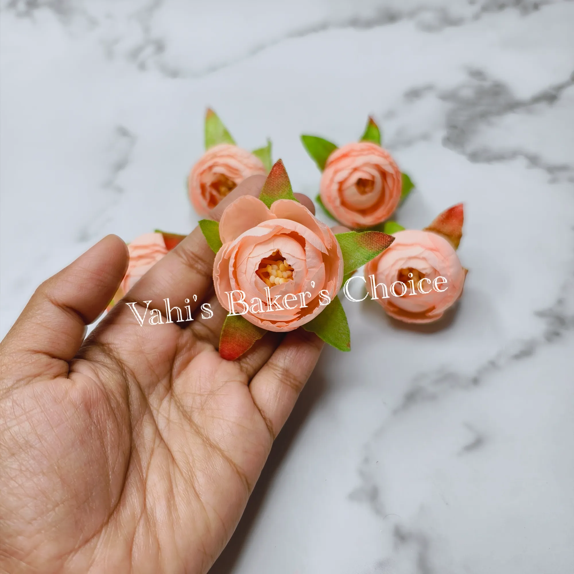 FL 4 cm Pastel Peach Peony Bud