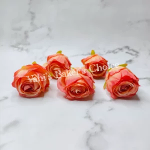 FL 6 cm Pastel Peach Rose Head
