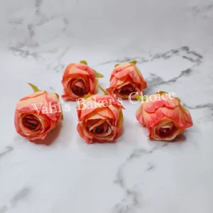 FL 6 cm Shaded Peach Rose Head